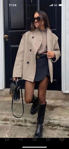 Elegantes Party Outfit, Skirt Outfits Fall, Elegant Jacket, Outfit Chic, Paris Outfits, Looks Street Style, Mode Inspo, Looks Chic, Autumn Outfit