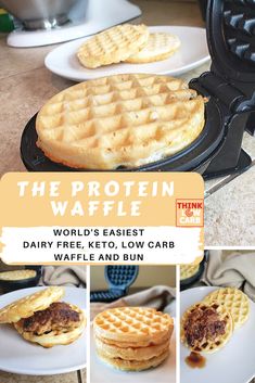 the protein waffle world's fastest dairy - free, keto low carb waffle and bun