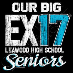 the words our big exit leavewood high school seniors on a black t - shirt