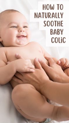 a woman holding a baby in her arms with the words how to naturally soothe baby cough