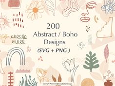 abstract / boho shapes for procreate stamps