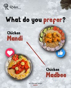 what do you prefer? chicken mandi or chicken madbee