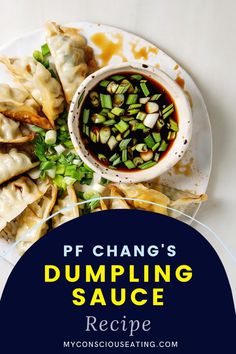 Dumpling Sauce with dumplings Dumpling Sauce, Dips Recipes, Pf Changs, Chimichurri Sauce, Party Appetizer, Simply Irresistible, Teriyaki Sauce, Alfredo Sauce, Cranberry Sauce