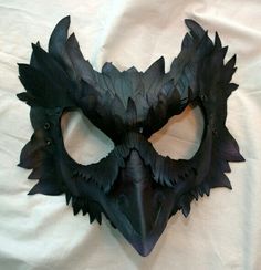 Crow Mask Diy, Cosplay Mask Diy, Leather Cosplay, Raven Costume, Raven Mask, Masquerade Dress, Crow Mask, Crow Costume, Mask Venetian