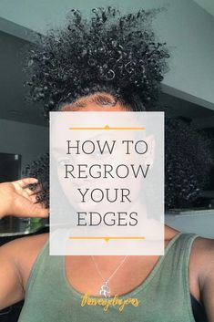 Edge Growth For Natural Hair, Growing Edges Back Hair Natural, Grow Back Edges Hair, Regrow Edges Natural Hair, Grow Edges Back Hair Natural, How To Grow Edges, Updo Cabello Natural, Shrinkage Natural Hair