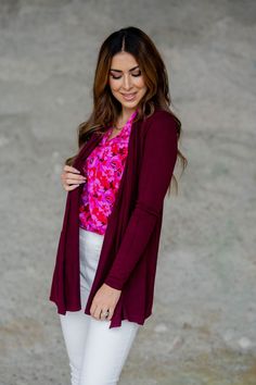 A super soft and simple cardigan that can be paired with virtually ANYTHING! A dress, a blouse and skirt combo, a graphic tee and leggings, a basic tee and denim, however you chose to style this, we know you're going to love it!55% Cotton & 45% Rayon