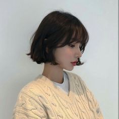 Kpop Short Hair, Hair Inspiration Short, Short Hair With Bangs, Asian Hair