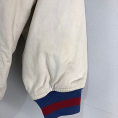 "Vintage Polo Ralph Lauren CPRL Varsity Jacket Pre-owned: Good used condition, few stains Size on tag L Measurement Pit to pit 25\" Length 25\" I do combined shipping $3 for next t-shirt Please let me know if you have any question before buying" White Cotton Varsity Jacket With Baseball Collar, Fitted Cotton Varsity Outerwear, Sporty Cotton Varsity Jacket With Pockets, Varsity Cotton Sports Outerwear, Retro Cotton Sports Outerwear, Retro Cotton Outerwear For Sports, White Varsity Cotton Outerwear, White Cotton Varsity Outerwear, White Cotton Varsity Jacket With Long Sleeves