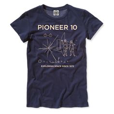 Blast off with the Pioneer 10 – NASA’s robotic space probe that completed the first mission to the planet Jupiter – in this short-sleeve, crew neck t-shirt. Hank Player is proudly made in Los Angeles, California with the finest quality materials. Each garment will have a weathered, worn-in feel after the first wash. Printed with Oeko-Tex Standard 100 certified ink, each item will have slight variations in color and print creating Hank Player’s one-of-a-kind look. Our tees are a fitted style, ple Planet Jupiter, Space Probe, Fitted Style, Boyfriend T Shirt, Boyfriend Tee, Men Fits, Los Angeles California, Vintage Tees, Nasa