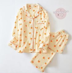 Our Orange Cute Winter Pyjamas 🧡 Super Comfy 🧡 Light weight 🧡 Adorable What you'll get 🍊 1x Orange Cotton Pyjama set 💸 Money back guarantee  RUNS SMALL We hope to make you feel beautiful and comfy in your skin with our range of comfy wear!  Thank you for shopping with us!💕 Lots and lots of love Incandescenza Co✨💋  http://incandescenzaco.etsy.com/ ➡️ for more options 💗  -------------- PLEASE CONTACT ME IF YOU HAVE ANY QUESTIONS --------------------------- Ladies Pajamas, Tulip Print, Summer Pajamas, Cotton Pajama Sets, Collars For Women, Cotton Pyjamas, Pajamas Set, Pajama Set Women, Heart Print