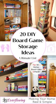 the ultimate diy board game storage ideas