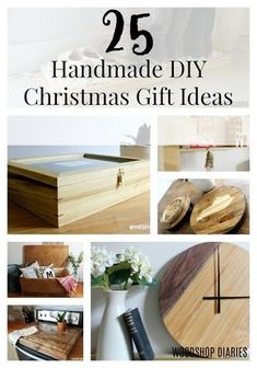 the 25 handmade diy christmas gift ideas are on display in this collage