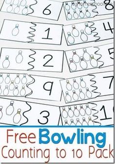 free bowling counting to 10 pack