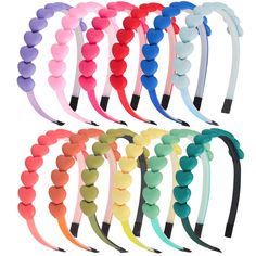 【PACKAGE】:12pcs total,1pcs each color,colors inluced:red/hot pink/light pink/orange/coral/yellow/army green/royal/aqua/dark green/liace/light blue.Toddlers and teens can wear this head band to birthday parties, pageants, Easter parades, Christmas events or just to accessorize their casual everyday outfits Casual Everyday Outfits, Hair Bands For Women, Headbands For Girls, Heart Headband, Easter Parade, Toddler Headbands, Christmas Events, Orange Coral, Colorful Hair