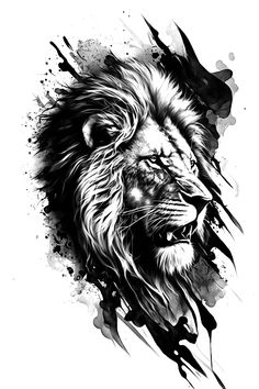 Whether you are creating designs for tattoos, graphics, or illustrations, this book is a must-have for any creative looking to incorporate lions into their work. Lion Tattoo Sketch For Men, Lion Tattoo Design Cover Up, Lion Cover Up Tattoo Men, Lion Tattoo Cover Up, Lion Design Tattoo, Lion Tattoo Design Stencil, Loin Tattoos Design, Lion Cover Up Tattoo, Animals Tattoo Design