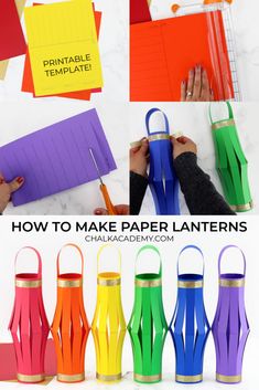 how to make paper lanterns with crepe paper