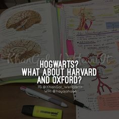 an open book with the words hogwarts? what about harvard and oxford?