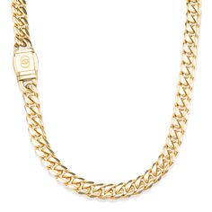 Luxurious Real 14K Gold: Featuring real 14K gold PVD plating on a 10mm 304 Stainless Steel Curb chain, our design boasts flat diamond-cut beveled links for superior shine and a comfortable, strong fit. Waterproof and Sweatproof: Designed for everyday wear, this chain is both waterproof and sweatproof, ensuring it maintains its pristine look even during active use. Tarnish-Resistant Elegance: Crafted to stand the test of time, our Cuban chain features real 14K gold PVD plating on 10mm 304 stainle Plating Techniques, Cuban Chain, Bracelet Collection, Fashion Jewelry Necklaces, Curb Chain, High Quality Jewelry, Luxury Jewelry, Chain Bracelet, Chains Necklace