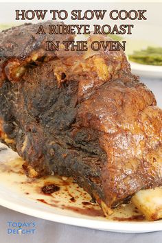 how to slow cook a ribeye roast in the oven