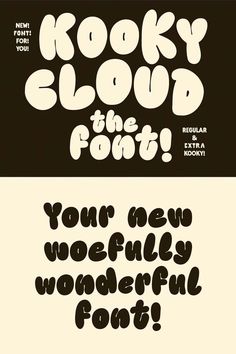 Display Fonts | Best Display Fonts [2023] - C Bubble Font Aesthetic, Cute Bold Fonts, Puffy Typography, Free Funky Fonts, Poster Fonts Handwritten, Bubble Typeface, Puffy Font, Bubbly Typography, Cloud Graphic Design