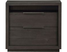 an image of a nightstand with two drawers on each side and one drawer in the middle