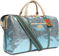 Kat Weekender Bag – Brazos Avenue Market Love Coupons, Webbing Strap, Zippered Tote, Bag Tag, Gift Boutique, Leather Handles, Weekender Bag, Bag Tags, Road Trips