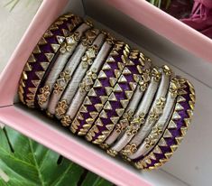 Handmade Bangles Design, Simple Silk Thread Bangles Design, Tread Bangles