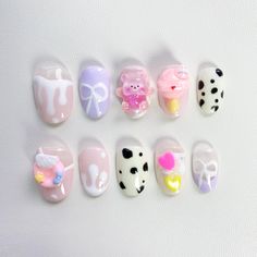 custom nails,long nails ,short nails ,long Coffin Nails,short Coffin Nails,long almond nails,short almond nails,Spring Nails,summer Nails,fall nails,fake nails,presson nails,kawaii nails,gyaru nails,glue on nails,false nails,cute nails,christmas nails,chrome nails,Stiletto Nail,Princess nails,Fairy Nails, Elegant nails,Trendy nails 🌸About the product  1.Each set include 10 nails of 100% handmade  2. Cuticle stick 3. Nail file 4. Jelly glue set 5. Packaging storage box 🌸Material: Acrylic 🌸How to measure the size？ 1. Measure the bare nails without nail polish 2. Use a tape measure to measure the widest part of the nail 3. Align the scale to the left edge of the nail, close to the curvature of the nail arc 4. Align the scale to the right edge of the nail, close to the curvature of the nail Nails For Kids Cute Short, Christmas Nails Chrome, Cute Nails Christmas, Chrome Nails Stiletto, Kawaii Nails Acrylic, Nails Gyaru, Gyaru Nails, Fairy Nails, Princess Nails