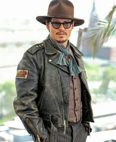 Mens Leather Jacket Vintage, Depp Johnny, Johnny Depp Style, Black Stallion, Leather Jacket Outfits, Cooler Look, Biker Leather, Vintage Leather Jacket