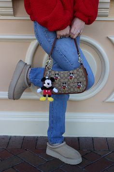 Disneyland inspo Disneyland Leggings Outfit, Brown Disney Outfit, February Disney Outfits, Warm Disney Outfits, Disney Winter Outfits Disneyland, Disney Fall Outfit, Cold Disney Outfits, Disney Outfits Women Winter, Disneyland Outfits Winter