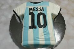 Soccer Birthday Cakes, Messi Shirt, Animal Masks For Kids, Messi T Shirt, Soccer Cake, 10 Birthday Cake, Chocolate Cake Designs, Shirt Cake