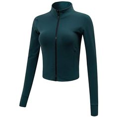 Women's Stretchy Lightweight Jacket Style 01 - Full Zip Style 02 - Half Zip Style 03 - Half Zip 92%Polyester + 8%Spandex , Lightweight and Comfortable Full zip front, easy take on and off. The track jackets for women full zip perfect for yoga top,running pant,track pant,active tees, etc. Split stitch double needle sewing, making this zip up jacket athletic, attractive and durable Occasion:jogging,track,running,dance,cheer leading,casual events,parties,work,sports,gym.Running jackets for women is Running Track, Slim Fit Jackets, Athletic Workout, Cool Gifts For Women, Athlete Workout, Running Pants, Running Jacket, Yoga Tops, Workout Jacket