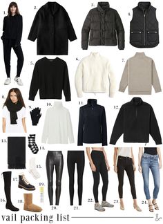 Outfits For Skiing Trip Winter Style, Vail Outfits Winter, Ski Trip Outfits For Women, Ski Weekend Packing List, Ski Trip Packing List, Apre Ski, Apres Ski Outfit, Ski Trip Packing, Ski Trip Outfit