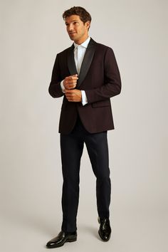 Show off in our Shawl Collar Tuxedo Jacket. Look your best in a timeless piece of formal attire with the Shawl Collar style at any wedding or formal event. Shawl Collar Tuxedo, Suits Formal, Tuxedo Pants, Tuxedo Shirts, Tuxedo Jacket, Fitted Suit, Tailored Suits, Men's Suits, Formal Attire