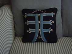 made from my old marching band uniform...my grandma made this! Memory Projects, Memory Pillow, Memory Quilts, Recycling Ideas