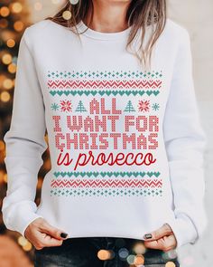 All I Want For Christmas, Christmas Is, Grinch, Lei, Christmas Sweaters, I Want, Christmas, Women's Top