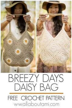 the free crochet pattern for this bag is easy to make and looks great