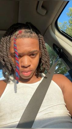 Dyed Locs Men, Loc Journey, Loc Dye Ideas, Small Locs, Free Form Locs, Colored Dreads, Mens Twists Hairstyles, Loc Styles For Men, Dread Braids