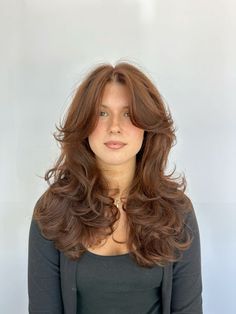 Ginger Hair With Auburn Lowlights, Rusty Hair Color Brown, Copper Brown Hair Natural, Ash Copper Brown Hair, Brown With A Hint Of Red Hair, Cinnamon Hair Aesthetic, Auburn To Brown Hair, Slightly Auburn Hair, Hair Dye Colors For Dark Hair