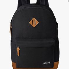 New With Tags Trendy Brown Backpack For Outdoor, Trendy Brown Outdoor Backpack, Casual Black Backpack For Back To School, Casual Black Softback Backpack, Kids Accessories, Black And Brown, Bag Accessories, Kids Shop, Backpacks