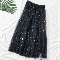 Brand Name: ZOKISilhouette: A-LINEMaterial: MeshDecoration: SequinedOrigin: CN(Origin)Waistline: empirePattern Type: SolidDresses Length: Mid-CalfAge: Ages 18-35 Years OldModel Number: 817Style: Casualskirt type: Mesh skirtsize: One Sizegender: girl girls women woman lady female mujerseason: Spring/ summer/ autumnoccasion: daily/shopping/ working/ party/ homeskirt style: fashion/ sexy/ casual/ office/ elegant/ luxuryfit: Fits true to size take your normal sizeDecoration: Sequinedskirt color: Bla Tulle Skirt Fashion, Women Tulle Skirt, Womens Tulle Skirt, Tulle Maxi Skirt, High Waisted Pleated Skirt, Party Rock, Rock Outfit, Long Skirts For Women, Elegant Skirt