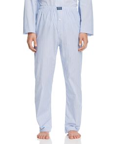 Spring Relaxed Fit Pants For Bedtime, Relaxed Fit Pants For Bedtime In Spring, Spring Bedtime Relaxed Fit Pants, Cotton Long Pants For Home, Ralph Lauren Relaxed Fit Spring Pants, Ralph Lauren Tapered Leg Cotton Pants, Ralph Lauren Relaxed Fit Pants For Spring, Striped Pajama Pants, Store Boutique