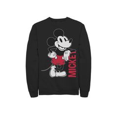 Complete your casual look with this men's Disney Mickey Mouse sweatshirt. ©Disney Complete your casual look with this men's Disney Mickey Mouse sweatshirt. ©Disney Crewneck Long sleevesFABRIC & CARE Cotton, polyester Machine wash Imported Color: Black. Gender: male. Age Group: adult. Pattern: Graphic. Material: Cotton Blend. Mickey Outline, Mickey Mouse Vintage, Disney Crewneck, Mickey Mouse Sweatshirt, Graphic Material, Vintage Mickey, Pattern Graphic, Disney Mickey Mouse, Casual Look