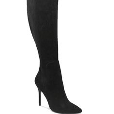 Charles David “Professional” Boots - Classic Silhouette Finished With A Sleek Stiletto For A Pair That Will Upgrade Your Sweater Dresses Or Jeans. Heel Style: Stiletto Toe Style: Pointed Toe 4 Inch Heel Thanks For Taking A Look And Please Let Me Know If You Have Any Questions. Tall High Heel Boots For Night Out, Chic Suede Heeled Boots, Sleek High Heel Tall Boots, Sleek Knee-high Heels For Night Out, Suede Knee-high Boots For Party, Tall Suede Knee-high Boots For Party, Fitted Knee-high Boots With Suede Lining, Fitted Almond Toe Heeled Boots For Night Out, Sleek Boots For Night Out Medium Width