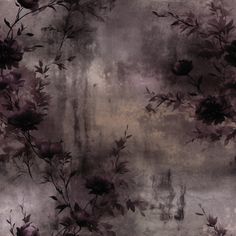 Hayes Flora Wallpaper - Painted Paper Moody Atmosphere, Moonlit Garden, Dark Elegance, Victorian Wallpaper, Goth Wallpaper, Gothic Wallpaper, Gothic Romance, Hauntingly Beautiful, Pattern Repeat