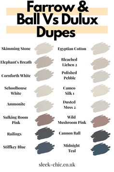 The Most Popular Dulux Dupes of Farrow and Ball Colours - Get The Look For Less 16 Farrow And Ball Colours, Cozy Living Room Furniture, Elephants Breath, Hallway Colours, Living Tv, Dulux Paint, House Color Palettes, Hallway Designs