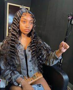 30 Inch Middle Part, Teenage Hairstyles, Frontal Hair, Hair Color Streaks, Long Hair Wigs, Dyed Hair Inspiration, Lace Fronts, Black Curly, Braided Hairstyles For Teens