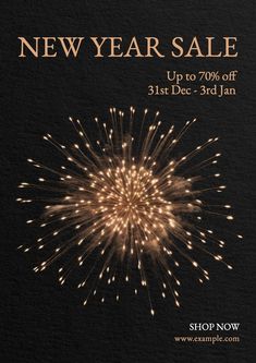 the new year sale is up to 70 % off at 31 dec - 3rd jan