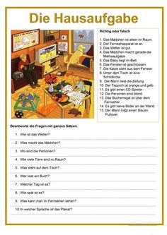 the homework worksheet for kids to learn how to read and understand their words