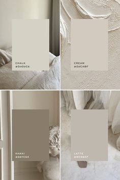 color palette inspiration, brand board colors, color palette ideas, branding color palette, brand identity colors, branding color inspiration White Bedroom Color Palettes, Vanilla Wall Color, Ncs Color Palette, Modern Bathroom Paint Colors, Off White Color Palette, How To Start Painting, Calm Color Palette, Cream Interior, Beige Color Palette